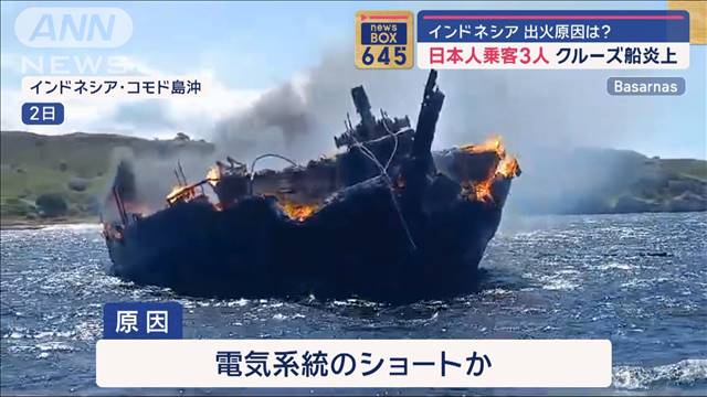 乗客に日本人も　インドネシア沖でクルーズ船炎上　原因は？