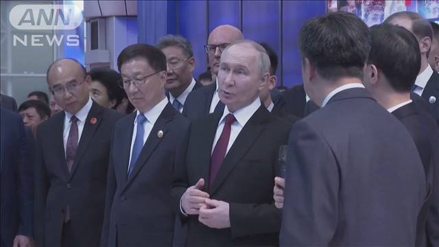 プーチン大統領が中ロの関係強化を強調　博覧会の開幕式で演説